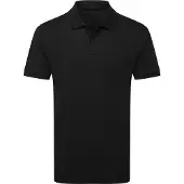 Asquith & Fox Heren Premium gemerceriseerd katoenen poloshirt (Zwart)