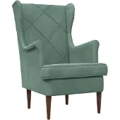 vidaXL Fauteuil Zeegroen Fluweel