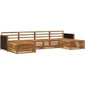 vidaXL Buiten bank set 6 st Massief Acacia Hout