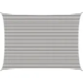 vidaXL Zonneschaduwzeil Lichtgrijs en wit 5 x 8 m HDPE