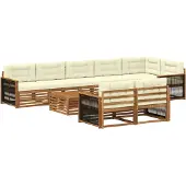 vidaXL Buiten bank set 9 st