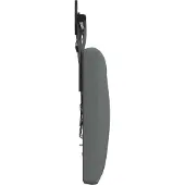 vidaXL Hangend hoofdbord Met LED-verlichting Donkergrijs Stof