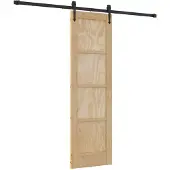 vidaXL Schuifdeur ORKDAL Naturel 61 x 198,5 cm Massief grenenhout