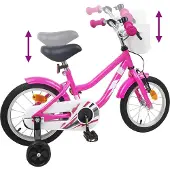 vidaXL Kinderfiets 16 Inch voor 4-6 jaar oud Donkerroze