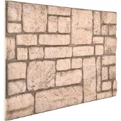 VD Home Furnishing Wandpanelen 10 st 100 x 50 cm Beige EPS-schuim