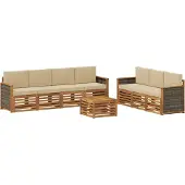 vidaXL Sofa-Sets 8 st Massief Acacia Hout