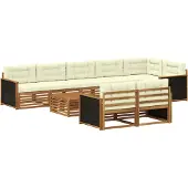 vidaXL Buiten bank set 9 st