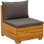 vidaXL 4 st Buiten bank set Massief Acacia Hout Bruin