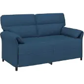 vidaXL Bank 100% polyester metalen frame MDF, Multiplex