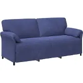 vidaXL 3-Zits Sofa Politieblauw 198 x 83 x 95 cm Fluweel