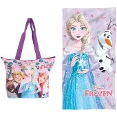 Disney Frozen strandset; strandtas en strandlaken