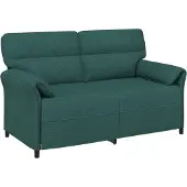 vidaXL Bank 100% polyester metalen frame MDF, Multiplex