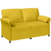 vidaXL 2-Zits Sofa Geel 158 x 83 x 95 cm Fluweel
