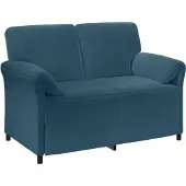 vidaXL 2-Zits Sofa Blauw 138 x 83 x 95 cm Fluweel