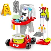 Woopie Xxl Reinigingsset 3-in-1 Trolley 29-delig Rood - UNI