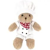 Egmont toys Pluche - - Morris de chef-kok - zachte en wollige vacht - beige - 28x14x10 cm