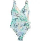 Next Shaping-badpak lichtblauw / donkerblauw / jade groen / perzik