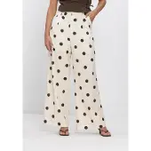 Grace & Mila Dames Broeken Ss2623015 - Creme - Maat M
