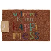 Boltze - Deurmat - Schoonloopmat - HappiMess - Welcome - Kokos - 60x40cm