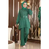 Turkishsouq Parel Steen Detailed Set Smaragdgroen