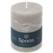 Spaas Stompkaars Essential Collection Grijs 65 Uur D 8 H 11 Cm