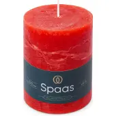 Spaas Stompkaars Essential Collection Rood 65 Uur D 8 H 11 Cm