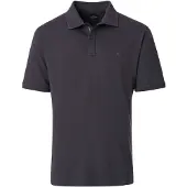 Casa Moda polo normale fit grijs effen katoen