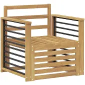 vidaXL Buiten bank set Massief Acacia Hout Wit