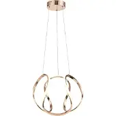 REALITY IMPORT LED hanglamp Clarence, roze goud, 40W, neutrale wit licht, 3200lm, metaal, afmetingen: 120x35x35cm, IP20, merk: Reality