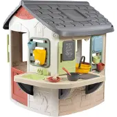 Smoby - Speelhuis met modderkeuken - 16 accessoires inbegrepen - creatief rollenspel