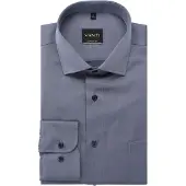 Casa Moda Strijkvrije overhemd Venti casual fit blauw met borstzak