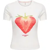 ONLY Shirt groen / rood / wit