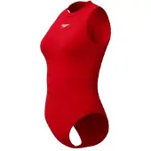 Speedo Endurance+ Hydrasuit Dames Sportbadpak - Badpak Dames met Hoge Bedekking - Zwempak Dames met Borstvoering - Sportbadpak Dames met Ritssluiting - Rood - 36