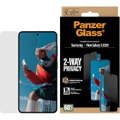 PanzerGlass Screenprotector geschikt voor Samsung Galaxy S26 Glazen | Ultra-Wide Fit Privacy Screenprotector Privacy - Case Friendly - Zwart