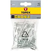 Topex Popnagels 3,2 x 8 mm 50 Stuks Aluminium