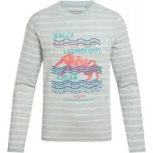 Craghoppers Kinder/Kids Krab Nosilife Strepen T-shirt met lange mouwen (Nimbus Blauw)
