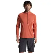 Craghoppers Heren Nosilife Half Zip Pullover (Donkere Sahara)