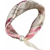 HS Parelsjaal - NIEUW - Satijnen Look met Magnetische Parel