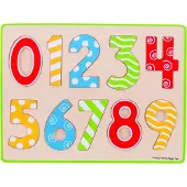 Bigjigs Grote puzzel met kleurrijke cijfers
