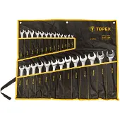 Topex - Ringsleutel Set - 6-32 mm - 26 Stuks - Voor Mechanisch Werk