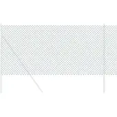 vidaXL Kettinglinkheining 25 x 0,6 m Staal Groen