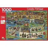 Puzzelman Puzzel Gouda 750 Jaar - door Thijs Jansen