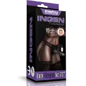Lovetoy Adjustable Strap on with Dildo 10 Vibrations 7.5
