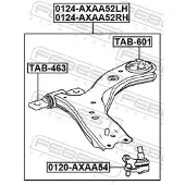 FEBEST 0124-AXAA52RH Draagarm