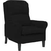 vidaXL Fauteuil Zwart 76 x 94 x 102 cm Microvezel