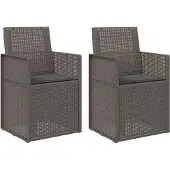 vidaXL Tuinstoelen 2 pcs Lichtgrijs en antracietkleurig PP