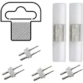 Tronix Koppelset voor Lichtslang 13mm - 69214