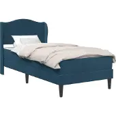 vidaXL Bedframe met hoofdeinde Blauw 100 x 200 cm Fluweel