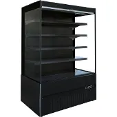 CombiSteel Wandkoeling - Jamie - Zwart - +2°C/+8°C - Geforceerd - Intern Nachtgordijn - 1935x665x1920mm