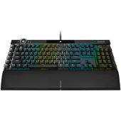 Corsair Gaming K100 RGB - Toetsenbord - achterverlichting - USB - Frans - toetsschakelaar: CHERRY MX Speed RGB Silver-switches - geanodiseerd zwart geborsteld aluminium